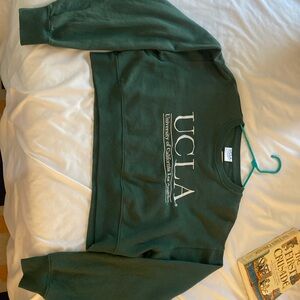 UCLA green cropped sweatshirt